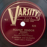 D'Artega And His Orchestra : Peanut Vendor / A Media Luz (Shellac, 10", Mar)