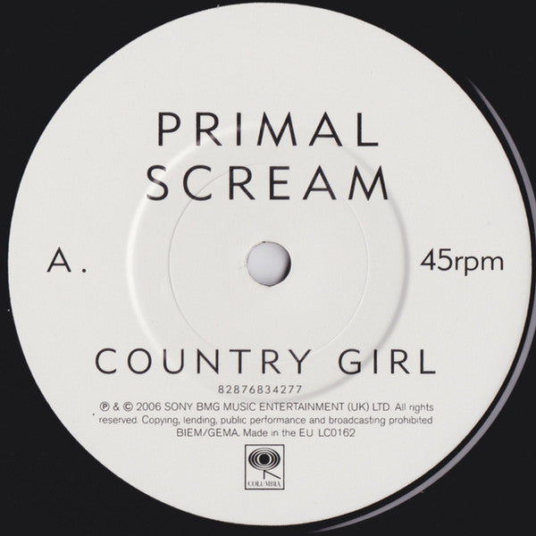 Primal Scream : Country Girl (7", Single)