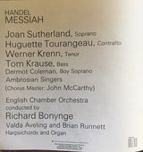 Georg Friedrich Händel : The Ambrosian Singers, English Chamber Orchestra, Richard Bonynge : Messiah (3xLP)