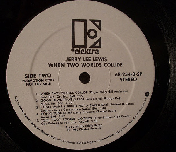 Jerry Lee Lewis : When Two Worlds Collide (LP, Album, Promo, SP )