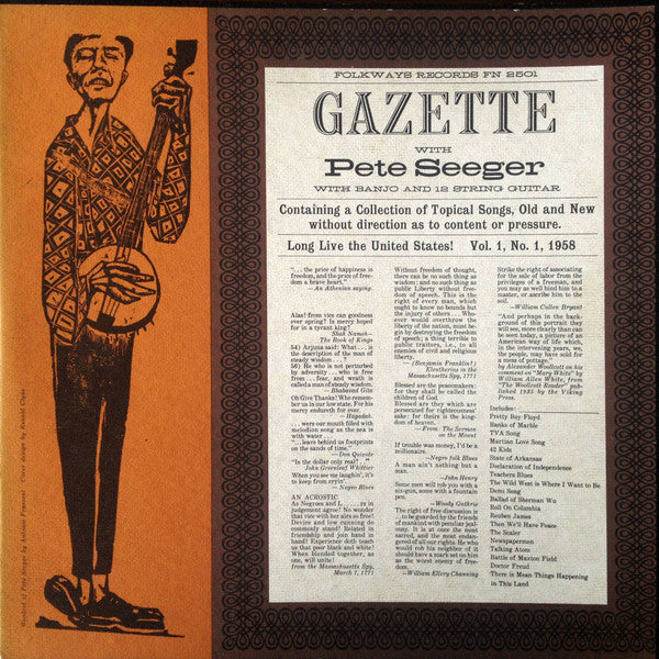 Pete Seeger : The Gazette, Vol. 1 (LP, Album)