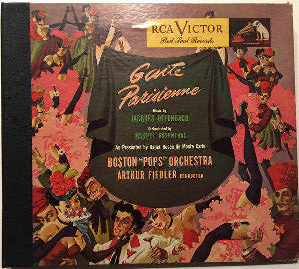 Jacques Offenbach - Manuel Rosenthal / Boston Pops Orchestra, Arthur Fiedler : Gaîté Parisienne (4xShellac, 12", Album)