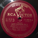 Jacques Offenbach - Manuel Rosenthal / Boston Pops Orchestra, Arthur Fiedler : Gaîté Parisienne (4xShellac, 12", Album)