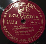 Jacques Offenbach - Manuel Rosenthal / Boston Pops Orchestra, Arthur Fiedler : Gaîté Parisienne (4xShellac, 12", Album)