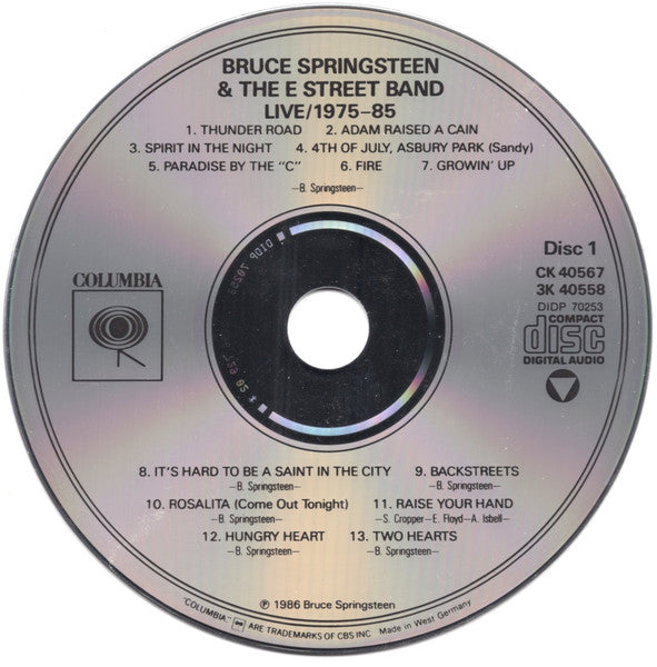 Bruce Springsteen & The E Street Band* : Live / 1975-85 (3xCD, Album + Box)