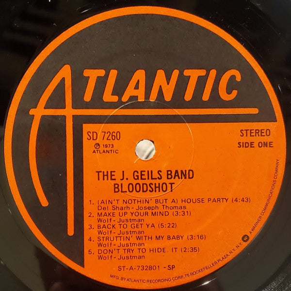 The J. Geils Band : Bloodshot (LP, Album, RP, SP,)