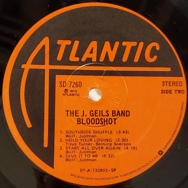 The J. Geils Band : Bloodshot (LP, Album, RP, SP,)