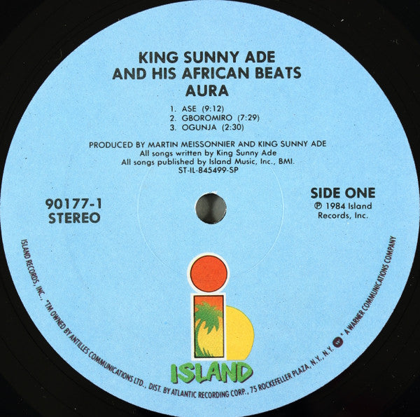 King Sunny Ade & His African Beats : Aura (LP, Album, Spe)