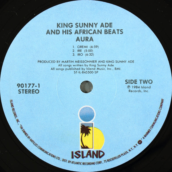 King Sunny Ade & His African Beats : Aura (LP, Album, Spe)