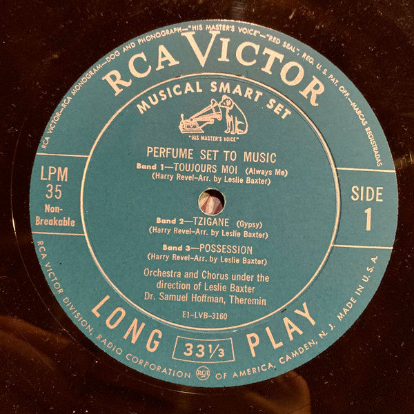 Harry Revel & Les Baxter & Dr. Samuel J. Hoffman : Perfume Set To Music (10", Album)