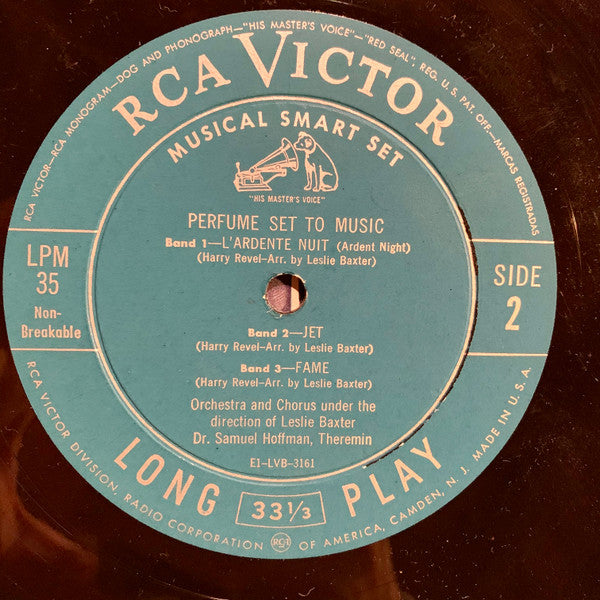 Harry Revel & Les Baxter & Dr. Samuel J. Hoffman : Perfume Set To Music (10", Album)