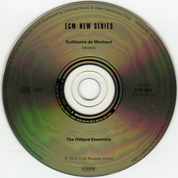 The Hilliard Ensemble, Guillaume de Machaut : Motets (CD, Album)