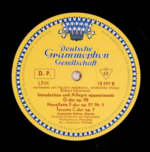 Robert Schumann - Svjatoslav Richter* : Klavierkonzert A-Moll Op. 54 · Introduction Und Allegro Appassionato Op. 92 · Novellette Op. 21 No. 1 · Toccata Op. 7 (LP, Mono)