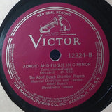 Busch Chamber Players, Adolf Busch : Adagio And Fugue In C Minor (K. 546) (Shellac, 12", RP, Hol)