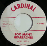 Smokey Smith : Bayou Boogie / Too Many Heartaches (7", Promo)