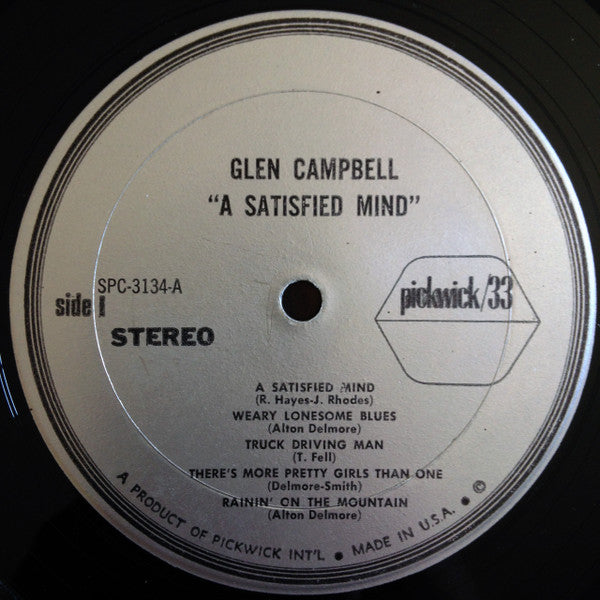 Glen Campbell : A Satisfied Mind (LP, Comp)