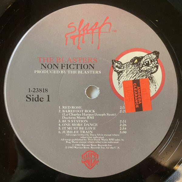 The Blasters : Non Fiction (LP, Album, Win)