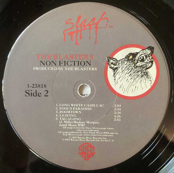 The Blasters : Non Fiction (LP, Album, Win)