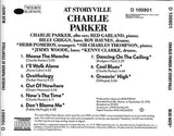 Charlie Parker : At Storyville (CD, Album, Club, RE)