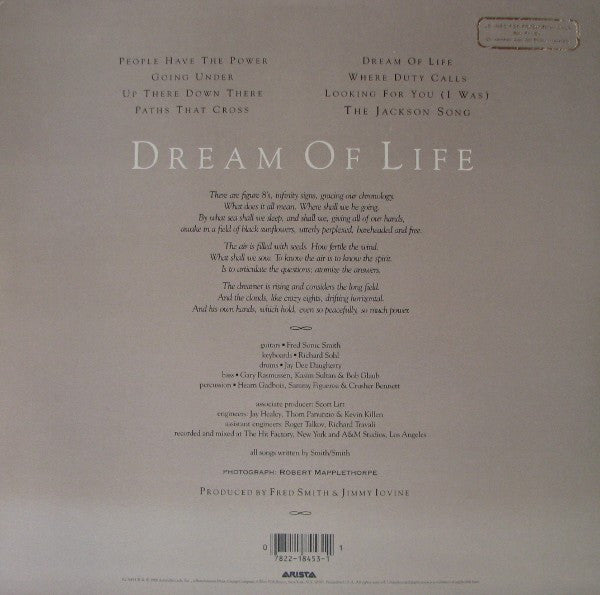 Patti Smith : Dream Of Life (LP, Album, SP )