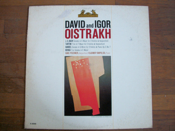 Johann Sebastian Bach, Giuseppe Tartini, Georg Friedrich Händel, Georg Anton Benda, David Oistrach & Igor Oistrach : Sonata In C Major For 2 Violins & Harpsichord / Trio In F Major For 2 Violins & Harpsichord / Sonata In G Minor For 2 Violins & Piano, Op. 2, No. 7 / Trio Sonata In E Major (LP)
