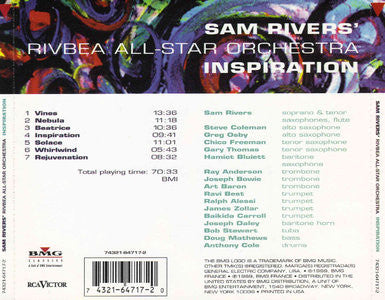 Sam Rivers' Rivbea All-Star Orchestra : Inspiration (CD, Album)