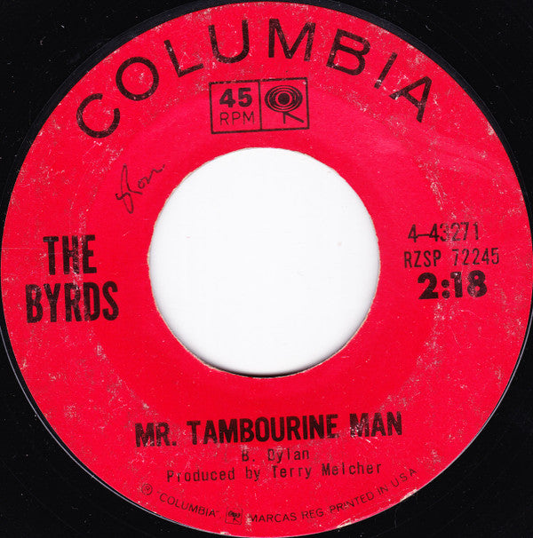 The Byrds : Mr. Tambourine Man (7", Single, Styrene, Ter)
