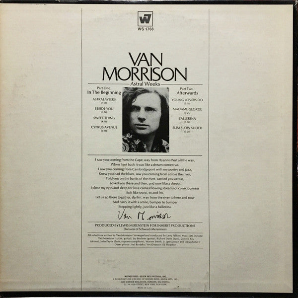 Van Morrison : Astral Weeks (LP, Album, RE, Ter)