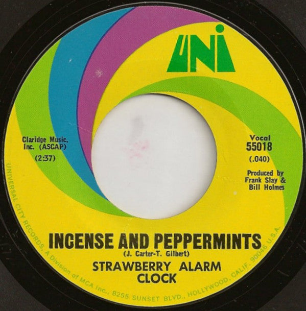Strawberry Alarm Clock : Incense And Peppermints / The Birdman Of Alkatrash (7", Single, Mono, RE, Styrene, Mon)