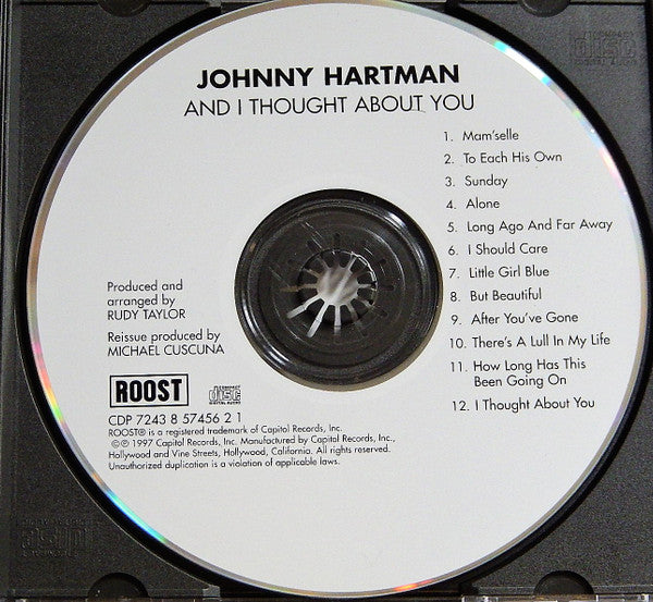 Johnny Hartman : And I Thought About You (CD, Album)