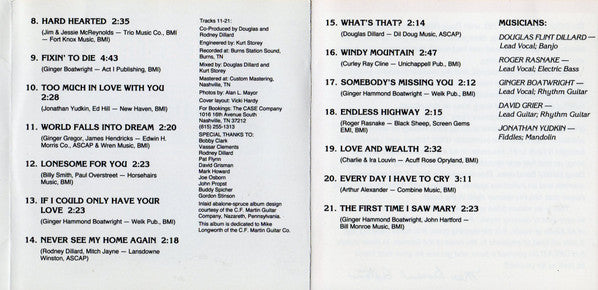 The Doug Dillard Band : Heartbreak Hotel • What's That? (CD, Album, Comp)