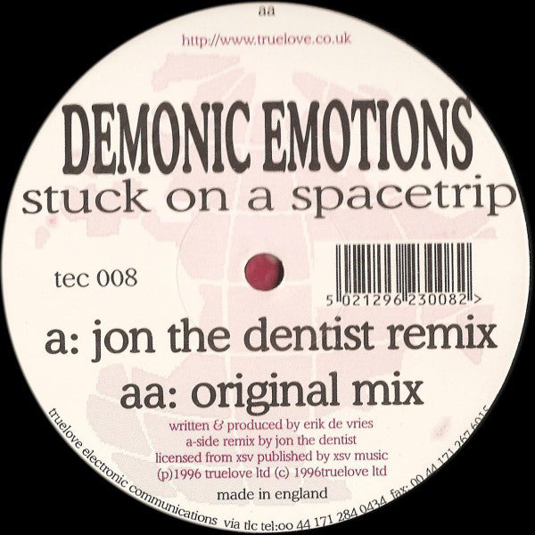 Demonic Emotions : Stuck On A Spacetrip (12")