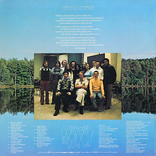 Mahavishnu Orchestra With London Symphony Orchestra, Michael Tilson Thomas : Apocalypse (LP, Album, Pit)
