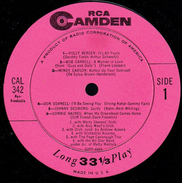 Various : Great Artists At Their Best Vol. 2 - Pop Singers (LP, Comp)