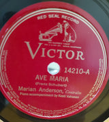 Marian Anderson : Ave Maria / Aufenthalt (Shellac, 12", RP)