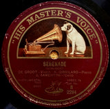 De Groot And The Piccadilly Orchestra / David de Groot, A. Gibrilaro, Joachim Samehtini : Only For You / Serenade (Shellac, 10")