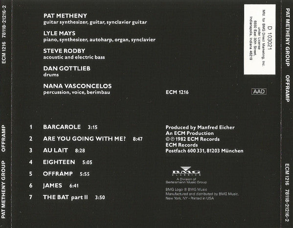 Pat Metheny Group : Offramp (CD, Album, Club, RE)