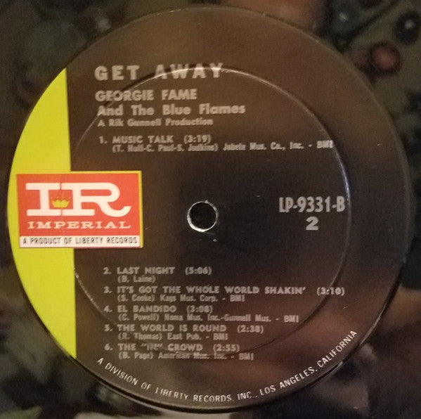 Georgie Fame : Get Away (LP, Album, Mono)