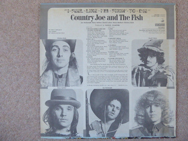 Country Joe And The Fish : I-Feel-Like-I'm-Fixin'-To-Die (LP, Album, RP, San)
