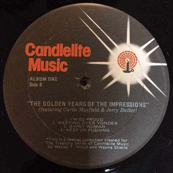 The Impressions : The Golden Years Of The Impressions featuring Jerry Butler & Curtis Mayfield (2xLP, Comp)