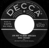 Bing Crosby : White Christmas / God Rest Ye Merry Gentlemen (7", RE, Glo)