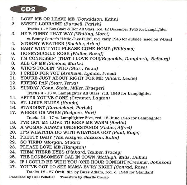 Kay Starr : A Rising Starr (2xCD, Comp)