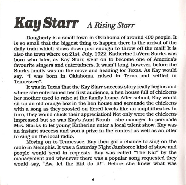 Kay Starr : A Rising Starr (2xCD, Comp)