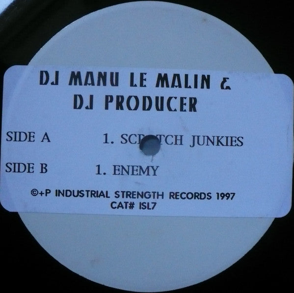 Manu Le Malin & The DJ Producer : Scratch Junkies (12", Promo, W/Lbl, Sta)