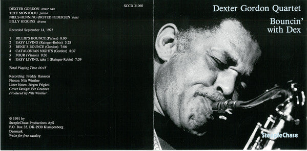 Dexter Gordon Quartet : Bouncin' With Dex (CD, Album, RE)