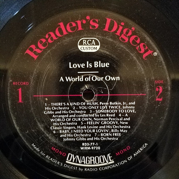 Various : Love Is Blue: Music In A Mellow Mood (4xLP, Comp, Mono + Box)
