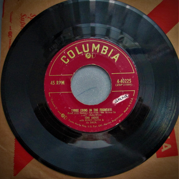 Toni Arden : Three Coins In The Fountain (7", Single)