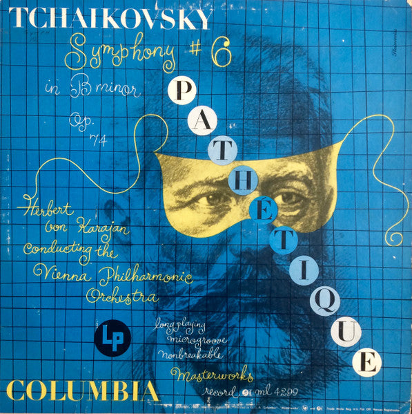 Tchaikovsky*, Herbert von Karajan, Vienna Philharmonic Orchestra* : Symphony #6 In B Minor Op. 74 "Pathétique" (LP)