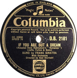 Frank Sinatra : If You Are But A Dream / Kiss Me Again (Shellac, 10", RP)