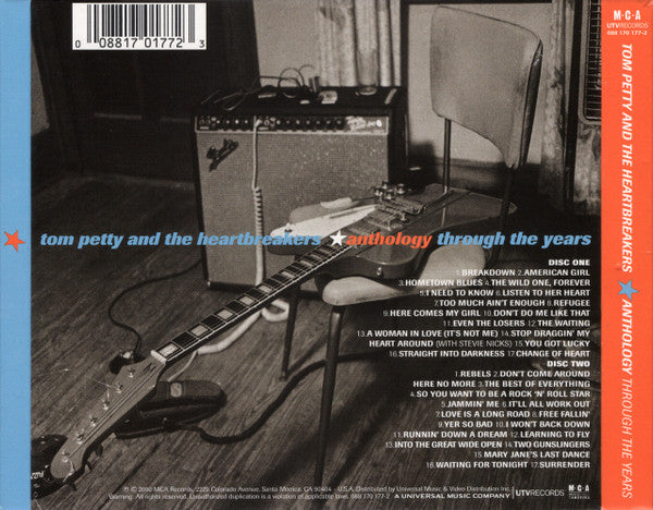 Tom Petty And The Heartbreakers : Anthology - Through The Years (2xCD, Comp, RE)
